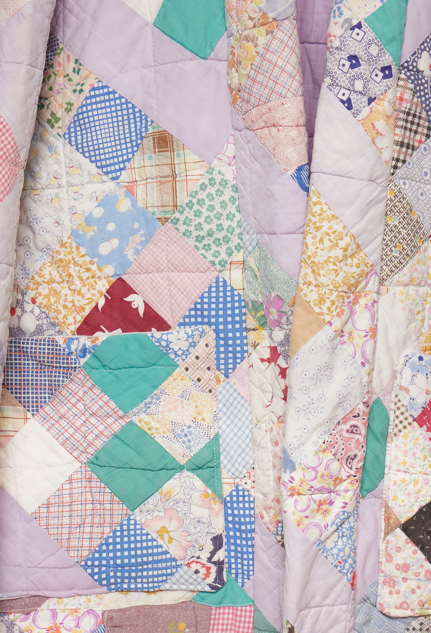 "PALE LAVENDER CHECKS"
