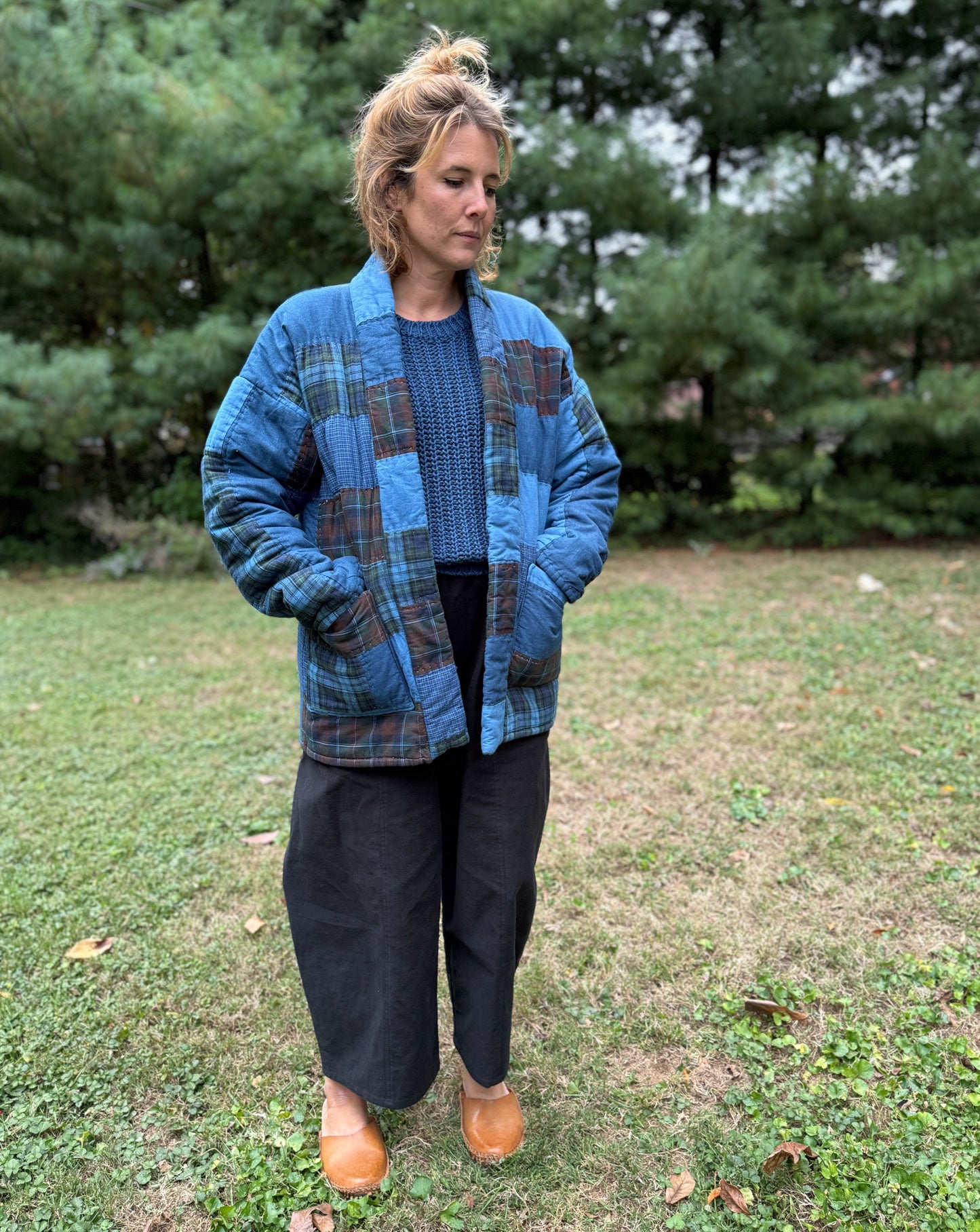 "INDIGO CABIN PLAID"