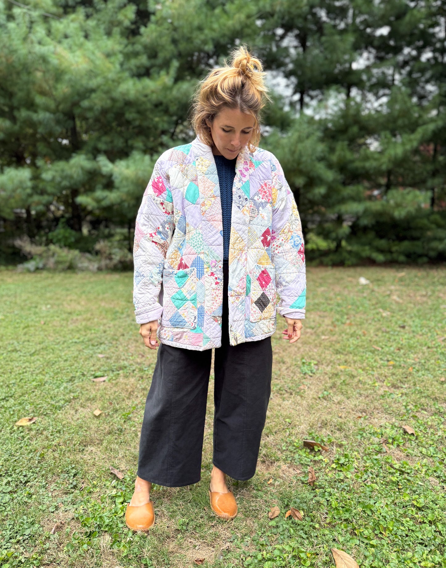 "PALE LAVENDER CHECKS"